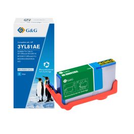Cartouche haut de gamme compatible HP 3YL81AE / 912XL - cyan