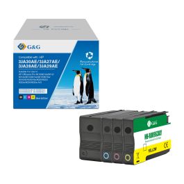 Cartouches hauts de gamme compatibles HP 3YP35AE / 963XL - multipack 4 couleurs : noire, cyan, magenta, jaune