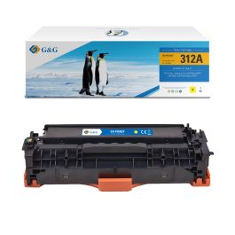 Toner haut de gamme compatible HP CF382A / 312A - jaune