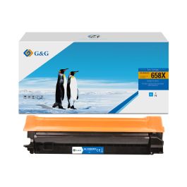 Toner haut de gamme compatible HP W2001X / 658X - cyan