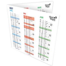 QUO VADIS Calendrier ORIGAMI, 360 x 180 mm, 2026/2027