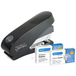 RAPESCO Agrafeuse ECO Luna - Less Effort, noir