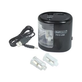 RAPESCO Taille-crayon électrique double PS12-USB, noir
