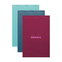 RHODIA Bloc agrafé No. 19, A4+, quadrillé 5x5, assorti x5