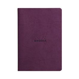 RHODIA Carnet piqûre textile RHODIARAMA, A5, ligné, violet