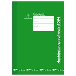RNK Verlag Ausbildungsnachweis-Block, wöchentlich/monatlich