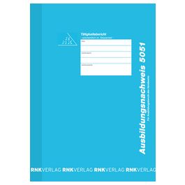 RNK Verlag Ausbildungsnachweis-Heft, wöchentlich, DIN A4