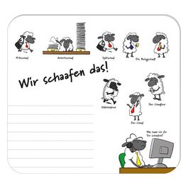 RNK Verlag Mousepad Block "Wir schaafen das!", 240 x 220 mm