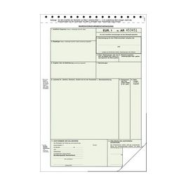 RNK Verlag Vordruck "Warenverkehrsbescheinigung EUR.1"