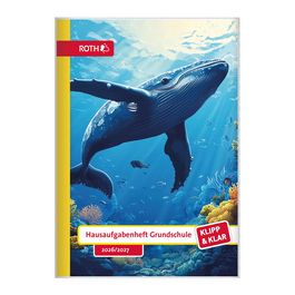 ROTH Hausaufgabenheft Klipp & Klar "Wal Welt", 2026/2027