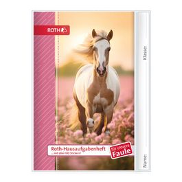 ROTH Hausaufgabenheft Tiere für clevere Faule "Pferd"