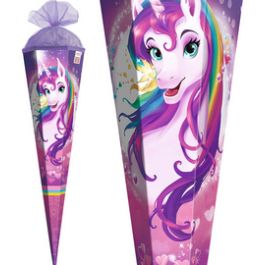 ROTH Schultüte "Einhornportrait", eckig, 850 mm