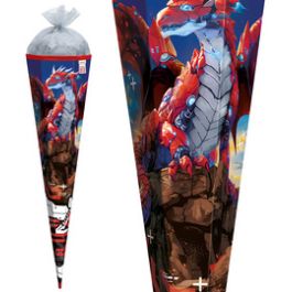 ROTH Schultüte "Robo Drache", eckig, 850 mm, Folie