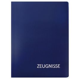 ROTH Zeugnismappe Basic, aus PP, DIN A4, blau