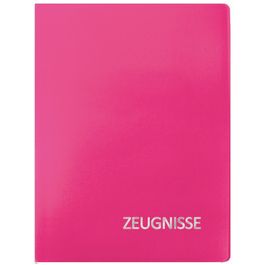 ROTH Zeugnismappe Basic, aus PP, DIN A4, magenta