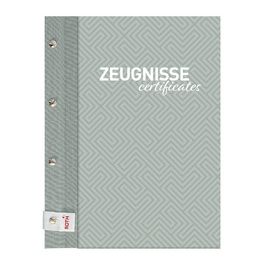 ROTH Zeugnismappe Pattern mit Buchschrauben "Dusty Mint"