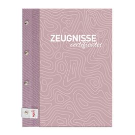 ROTH Zeugnismappe Pattern mit Buchschrauben "Dusty Rose"