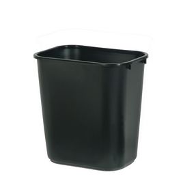Rubbermaid Corbeille à papier, 26,6 litres, PE, noir