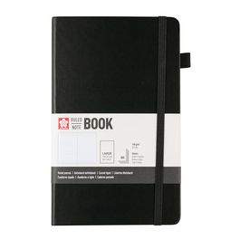 SAKURA Carnet, 130 x 210 mm, quadrillé, noir