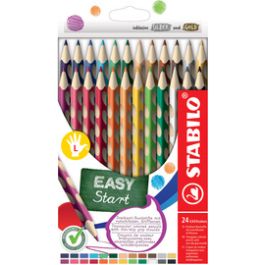 STABILO Crayon de couleur EASYcolors L, étui de 24