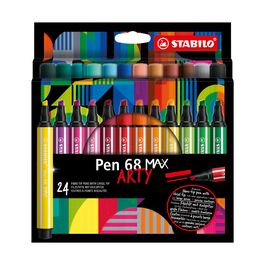 STABILO Feutre Pen 68 MAX, étui de 24 ARTY
