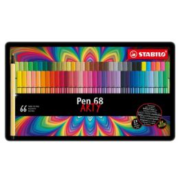 STABILO Feutre de coloriage Pen 68 ARTY, étui de 66