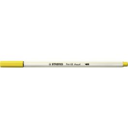 STABILO Feutre pinceau Pen 68 brush, jaune citron