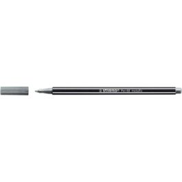 STABILO Stylo feutre Pen 68 metallic, argent