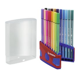STABILO Stylo feutre Pen 68, ColorParade de 20, gris/rose