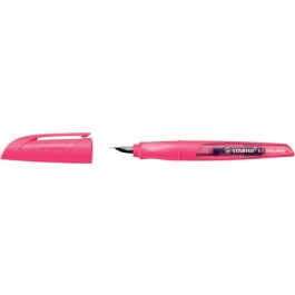 STABILO Stylo plume EASYbuddy FLUO L, pour gauchers, rose