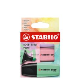 STABILO Surligneur BOSS MINI Pastel, étui carton de 3