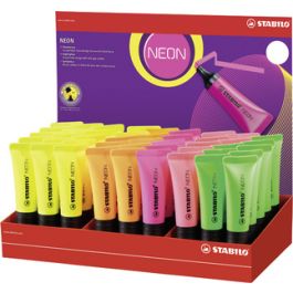 STABILO Surligneur NEON, présentoir de 45