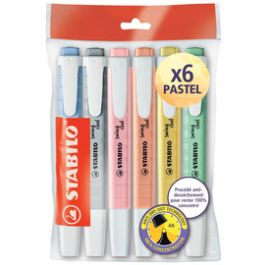 STABILO Surligneur swing cool PASTEL, Ecopack de 6