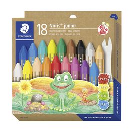 STAEDTLER Craie à la cire Noris junior, étui carton de 18
