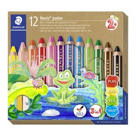 STAEDTLER Crayon de couleur hexagonal Noris junior,étui de12