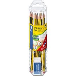 STAEDTLER Crayon graphite Noris, pack promo de 12 + gomme