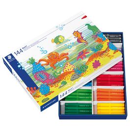STAEDTLER Feutre de coloriage Noris jumbo, boîte de 144