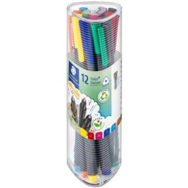 STAEDTLER Fineliner triplus BRILLIANT COLOURS, boîte de 12