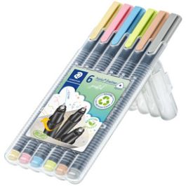 STAEDTLER Fineliner triplus pastel, étui de 6