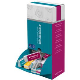 STAEDTLER Gomme plastique Mars plastic colour, présentoir