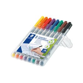 STAEDTLER Marqueur non permanent 316F Lumocolor, étui de 8
