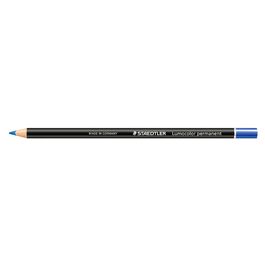 STAEDTLER Marqueur permanent Lumocolor glasochrom, bleu
