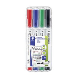 STAEDTLER Marqueurs pour tableau blanc Lumocolor, kit de 4