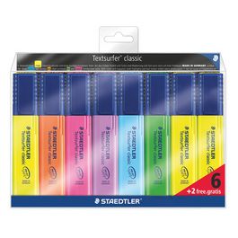 STAEDTLER Surligneur "Textsurfer Classic", 6 + 2 gratuits