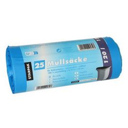 STARPAK Sac poubelle HDPE, 120 litres, bleu