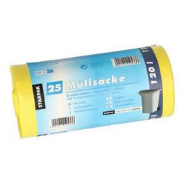 STARPAK Sac poubelle HDPE, 120 litres, jaune