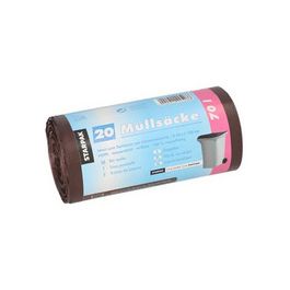 STARPAK Sac poubelle HDPE, 70 litres, marron
