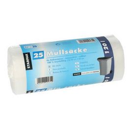 STARPAK Sac poubelle HDPE, 70 litres, transparent