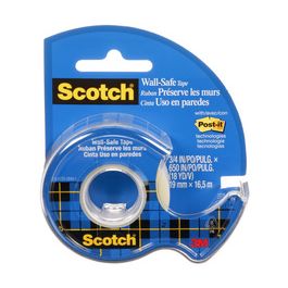 Scotch Ruban adhésif "Wall-Safe", sur dévidoir,19mm x 16,5 m