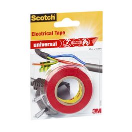 Scotch Ruban isolant universel, 15 mm x 10 m, rouge